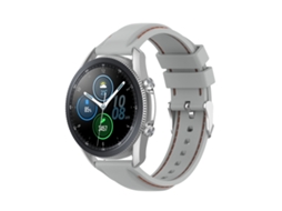 Bracelete Para Samsung Galaxy Watch 3 (41mm) / Active2 / Active / Gear Sport - Silicone (20mm) - Cinza Claro