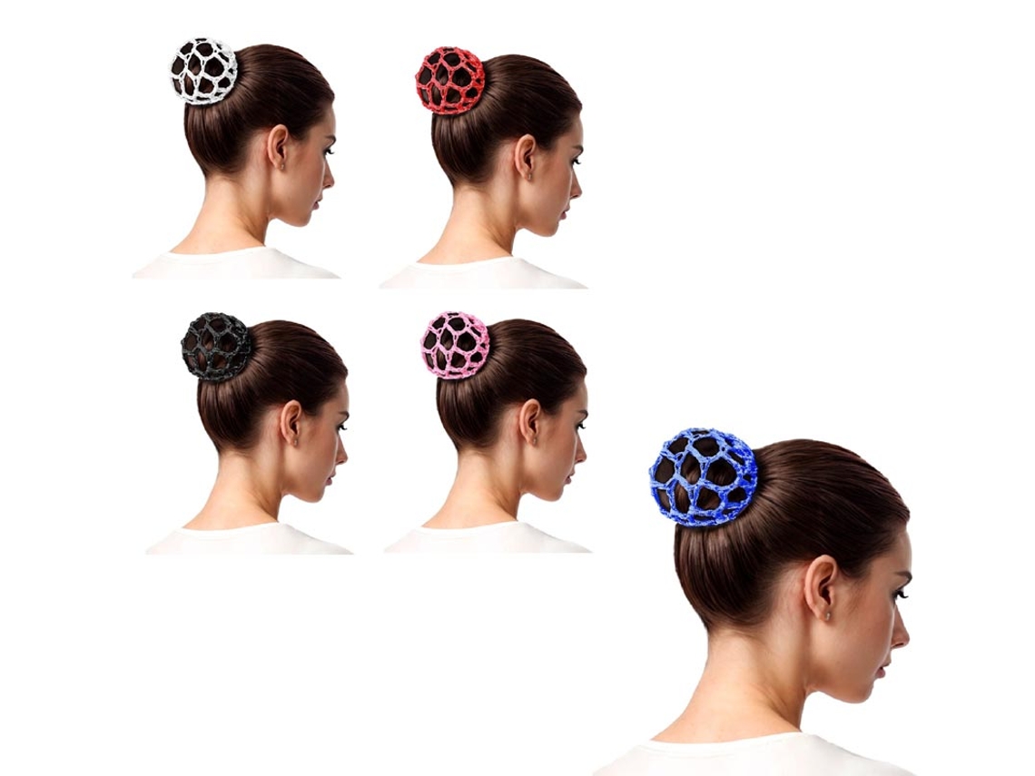 Rede de cabelo de crochê em várias cores