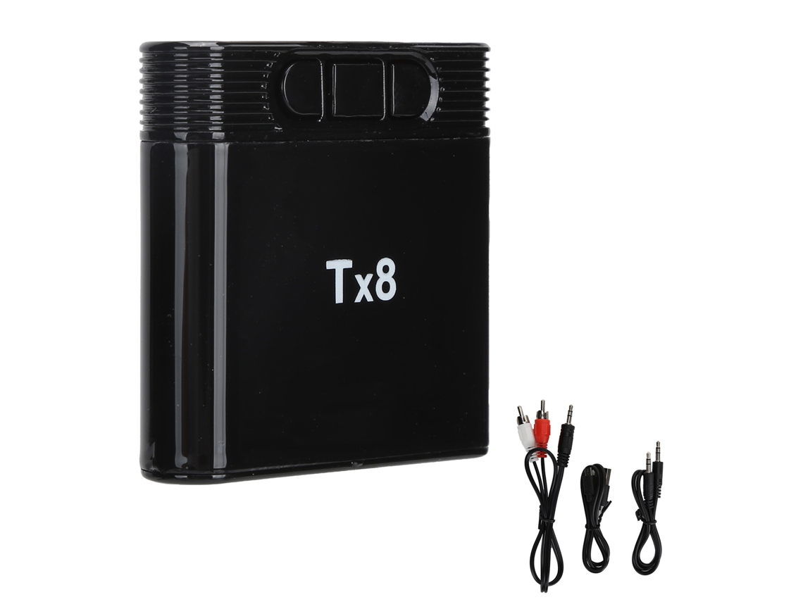 Adaptador Bluetooth 5.0, Transmissor Receptor 2 em 1, Com Clip, Bateria Longa Duração | S/MARCA