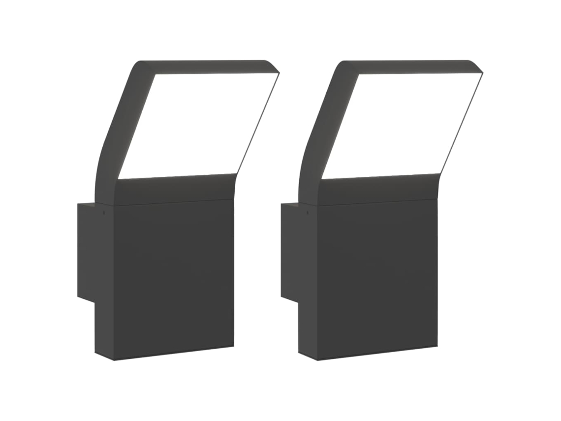 Outdoor Led Wall Light, Outdoor Led Wall Lights Vidaxl Preto Alumínio (n/a)