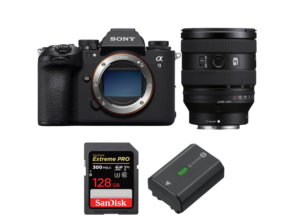 A9 Iii + Fe 20 70mm F/4 G + 1 Sandisk 128gb Uhs ii 300mb/s + 1 Sony Np fz100 + Ebook “20 Dicas para Fotos Que Impressionam” SONY