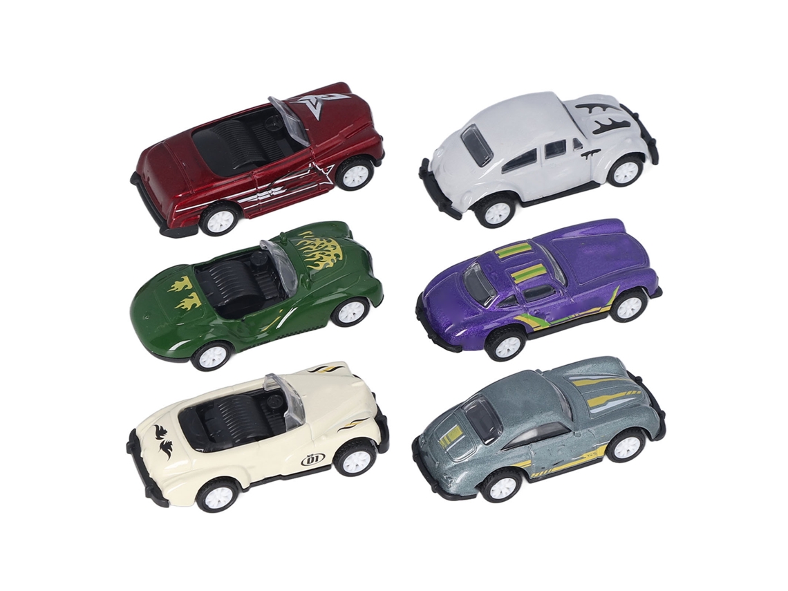 Conjunto De Carros De Arrasto Para Crianças Com 6 Peças
