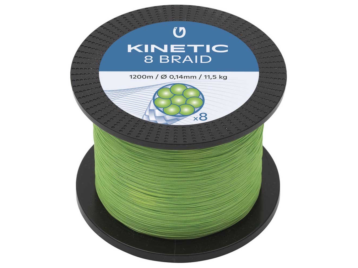Trançado Cyber 8 1200 M Verde 0.140 Mmkinetic