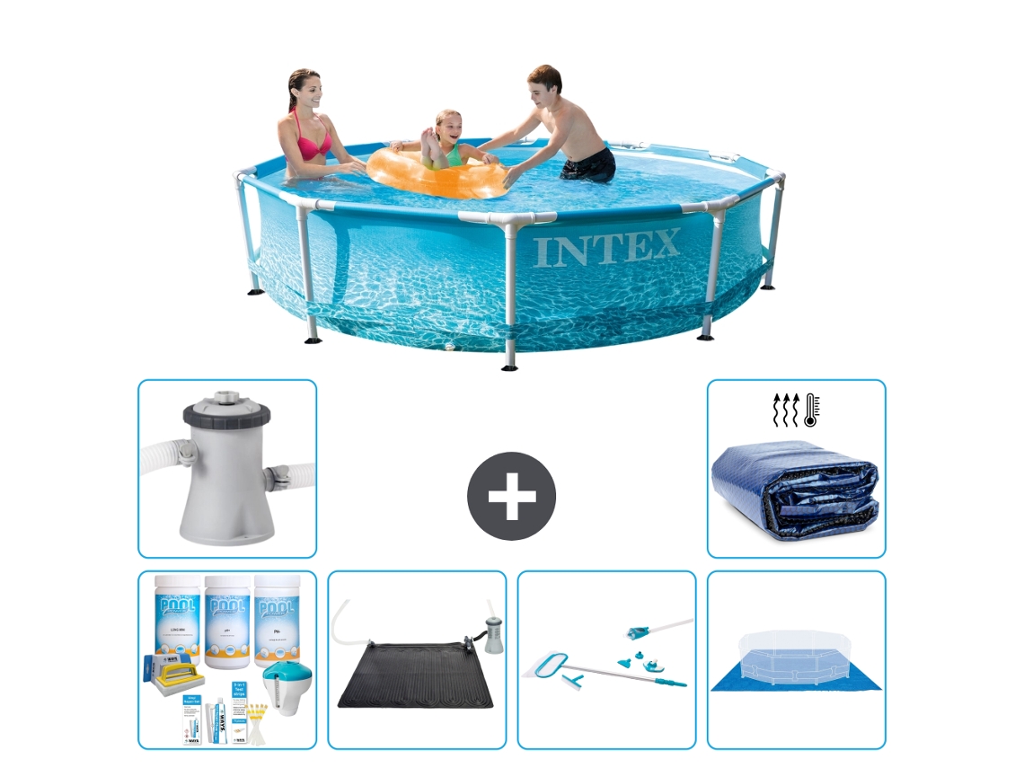 Piscina com Estrutura Redonda 305x76 Cm 7 peças S20358 INTEX