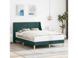 Vidaxl Estrutura Da Cama Liso Com Cabeceira Placa De Conexão