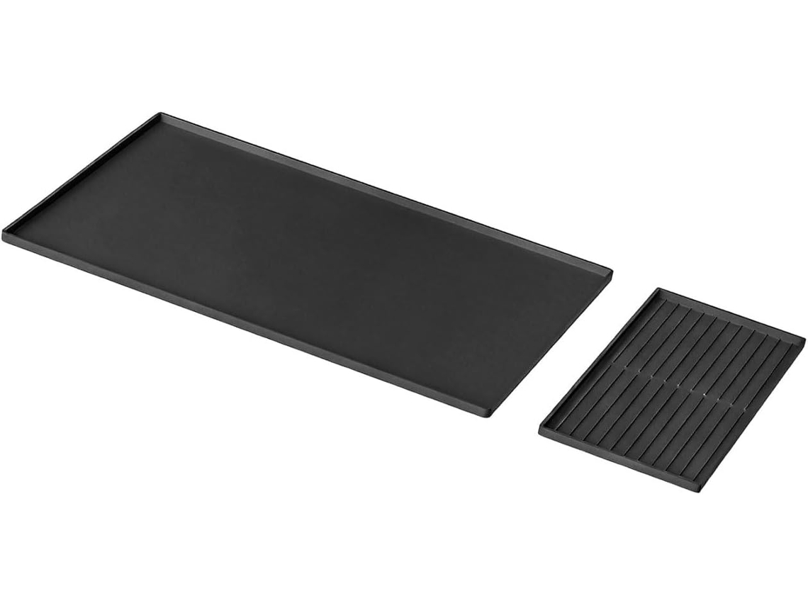 Tapete De Silicone Para Estação Café Com Borda Elevada Evitar Gotejamento Líquidos, Tapete Para Máquina De Café Que