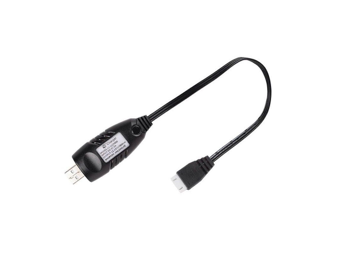 Carregador de Bateria YURU USB 11.1v Li-ion/Lipo com Conector de 4 Pinos 1500ma