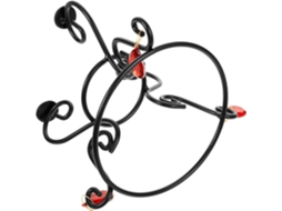 Base Para Globo De Jardim Homoyoyo Em Metal Preto, Suporte Decorativo Para Bola De Cristal, Base Sem Pires Para Bola De
