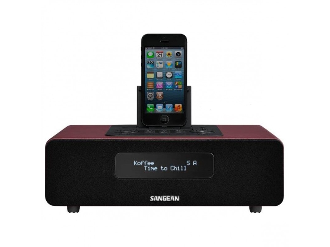 Rádio de mesa vermelho SANGEAN DDR-38
