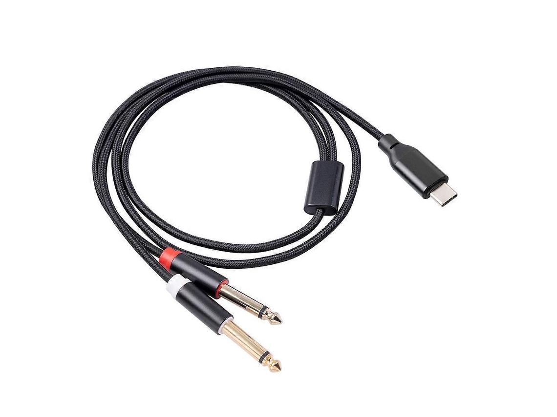 Cabo De Áudio Usb-c Para Duplo P2