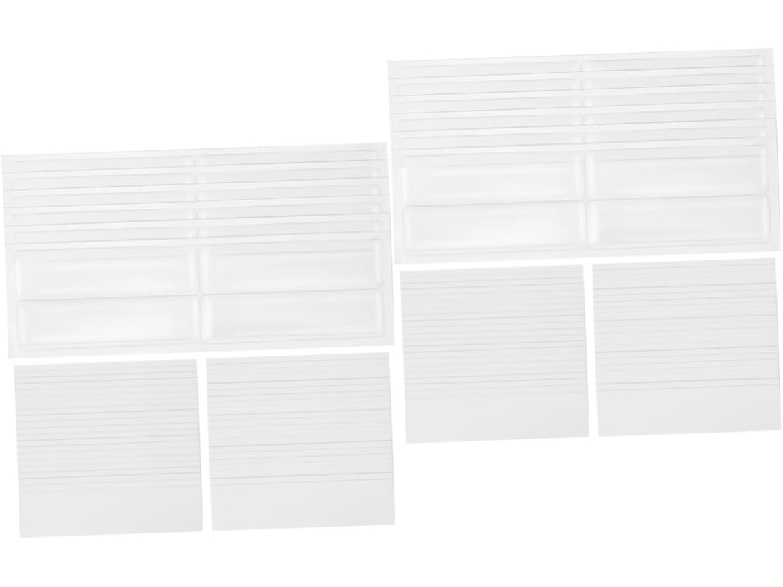 Lurelia Etiqueta Adesiva Transparente Autoadesivo Em Plástico E Papel Conjunto Com 2 Para Casa