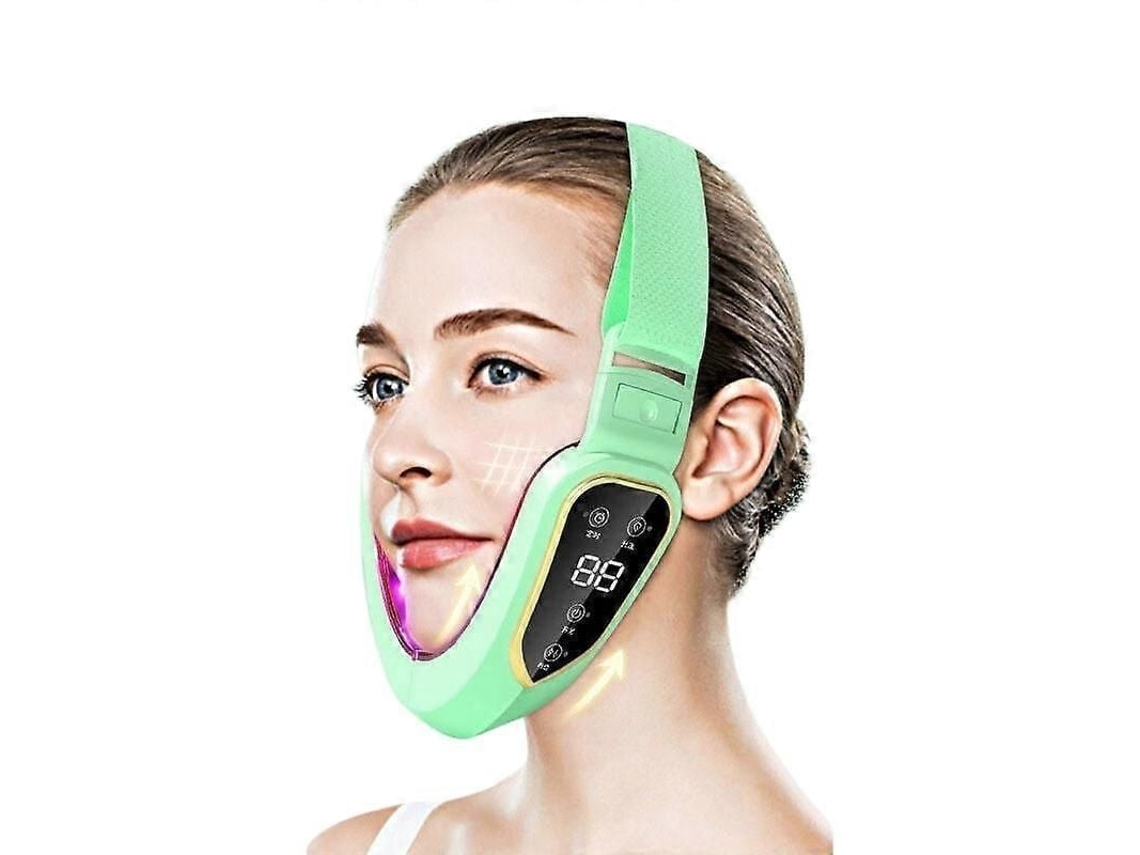 Aparelho de Lifting Facial com Terapia Fótons Led, Massageador Vibratório para Afinamento e Redução da Pap Ada. GOKOCO