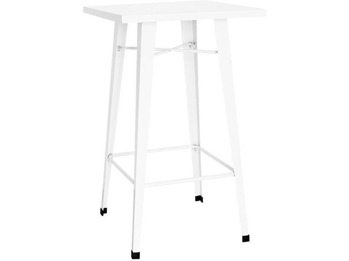 Mesa Torix Alta Quadrada 60 Cm - Branco