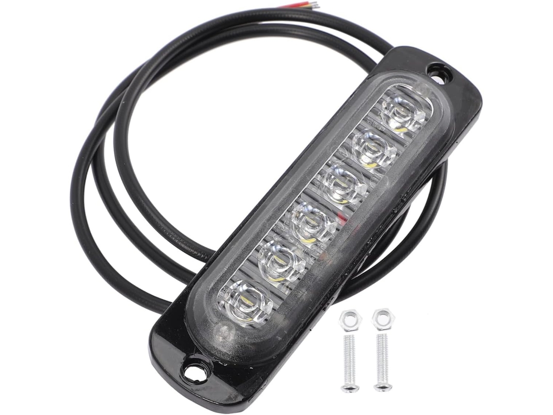 Luzes Estroboscópicas Ultrafinas Automáticas De 6 Leds Para Veículos