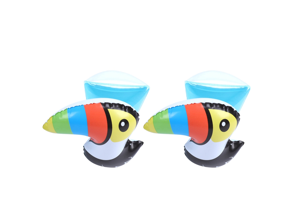 Pulseira De Braço Inflável Para Nadar Infantil Padrão Tucano Adorável Pvc Tóxico Para Crianças De 3 A 6 Anos Iniciantes