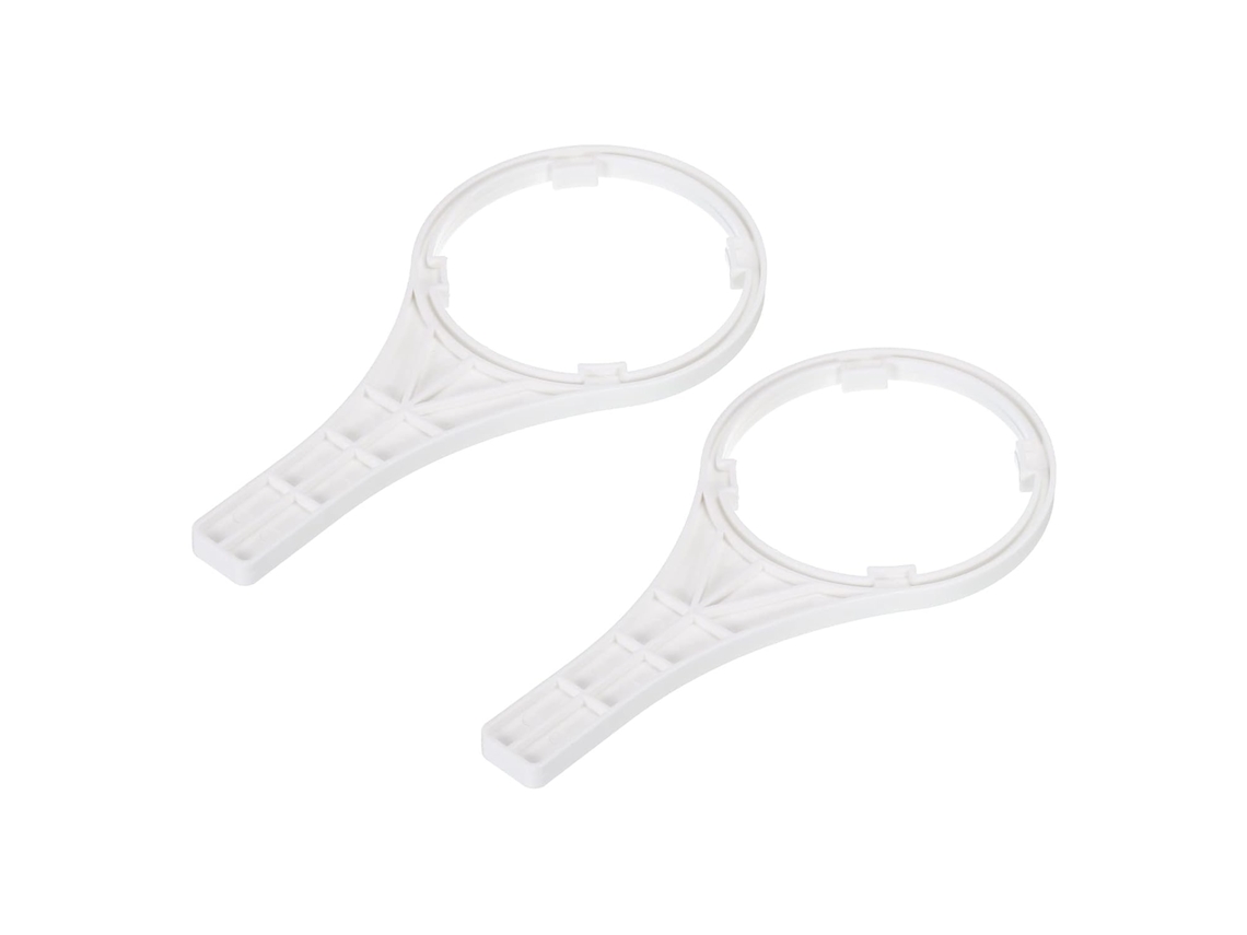 Chave Para Carcaça De Filtro De Água De 10 Polegadas, Em Plástico, Branca, Pacote Com 2 Unidades.
