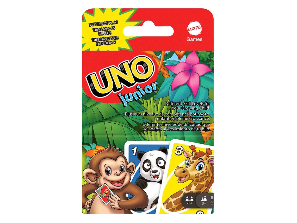 Jogo de cartas Mattel Uno Junior