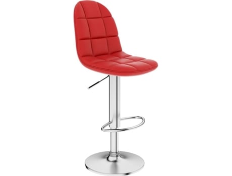 Banco  249777 (Vermelho - 45 x 49 x 112 cm - Couro Artificial)