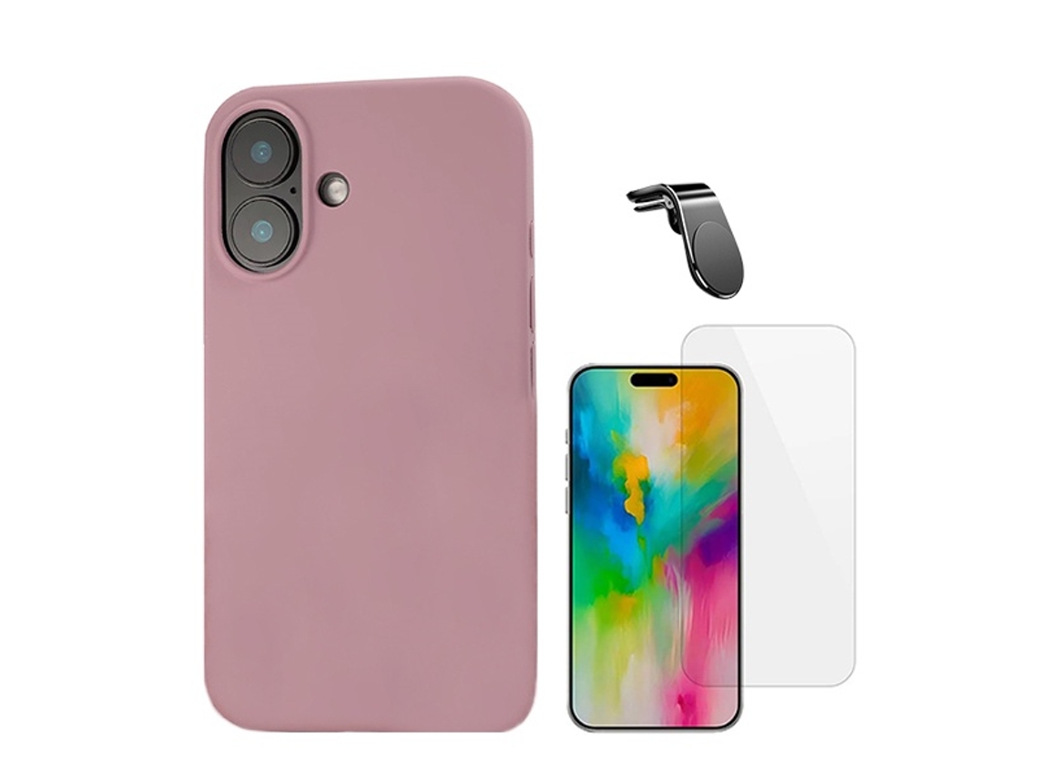 Capa Clearglass Safe Driving para iPhone 16 Plus PHONECARE Magnética Rosa