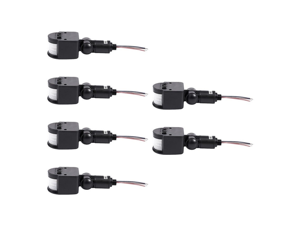 Sensor de movimento infravermelho automático Slowmoose TS 6x, 12 V DC, para luz LED, preto