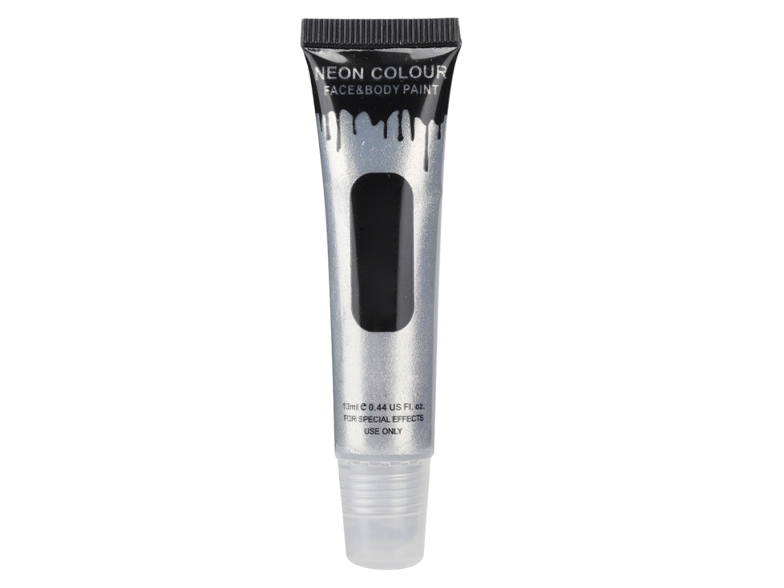 Tinta Corporal Fluorescente Prata Para Halloween E Cosplay Festas