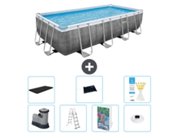 Bestway Piscina Bestway Power Steel Retangular - 549x274x122 Cm - 8-peças S598