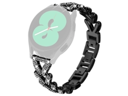 Pulseira De Relógio Trançada Em Liga De Zinco Com Decoração Em Strass Para Verizon Gizmowatch Disney Edition Tamanho P Olysi Shop
