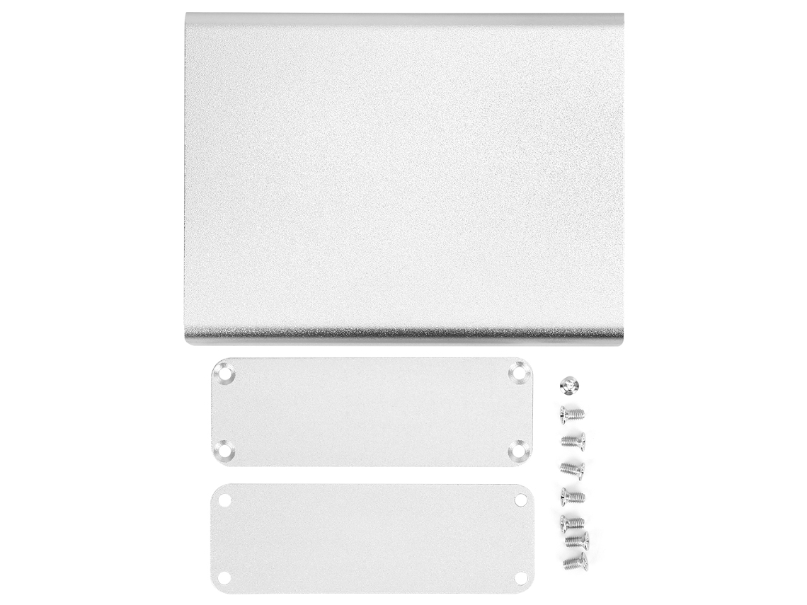 Caja De Proyecto De Alumínio Mate Prata 28x84x110mm, Estojo Integrado Para Produtos Eletrônicos Diy