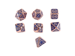 Mali 7pcs Dados Poliedros de Metal para Jogos de Mesa Rpg Festa Natal Presente Type 2