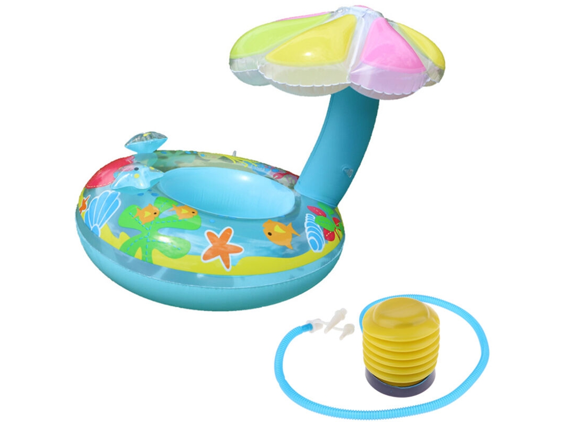 Boia Inflável Baby Buoy, Boia De Natação Com Guarda-sol Para Bebês De 3 A 36 Meses -aquaforge