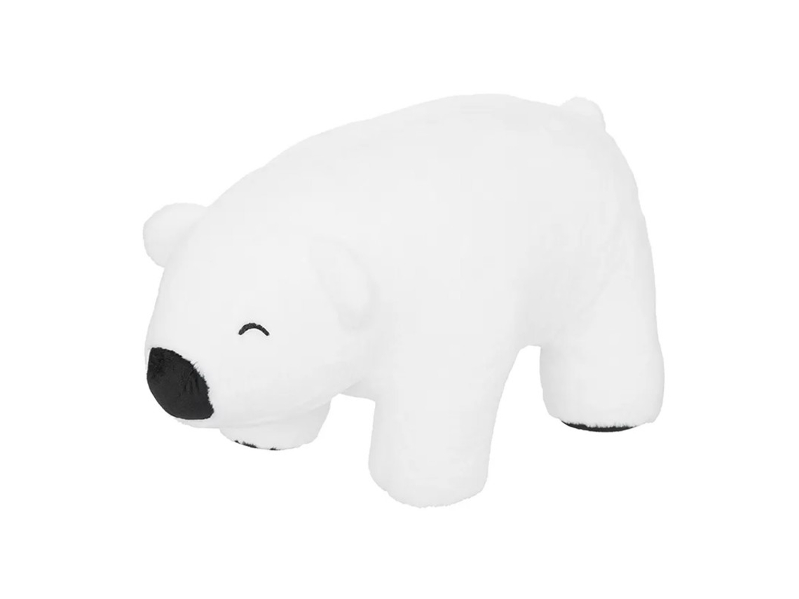 Puff Urso Mdf Branco 34X60X30Cm MUEMUE