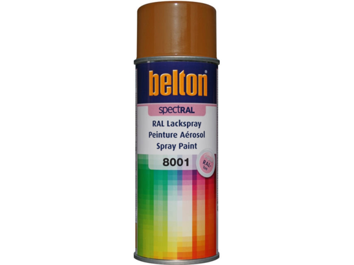 Spray Belton Spect Ral Brilhante 400 Ml (Ral 8001 Castanho Ocre)