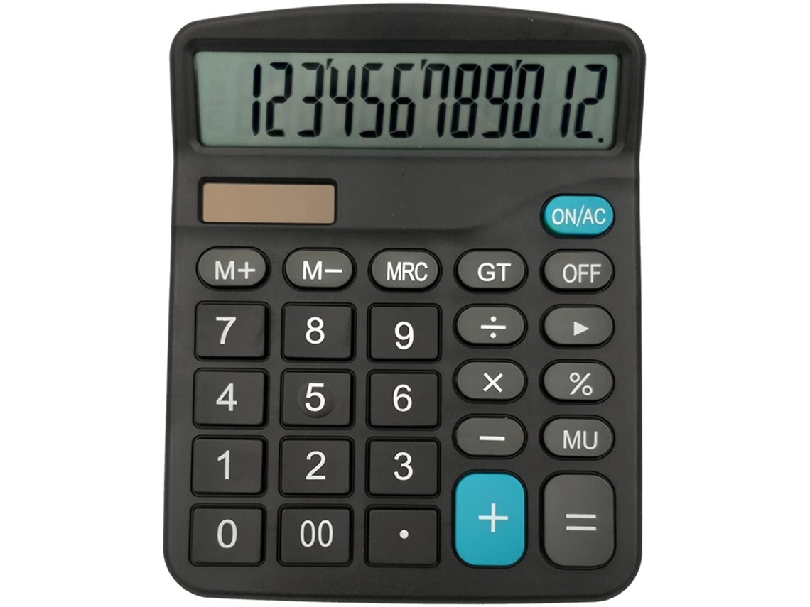 Calculadora Científica Solar 12-siffrig-aquaforge