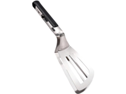 Pinça Multifuncional 2em 1 Para Churrasco Em Aço Inoxidável, 33cm, Com Cabo Ergonômico Para Bifes E Peixes