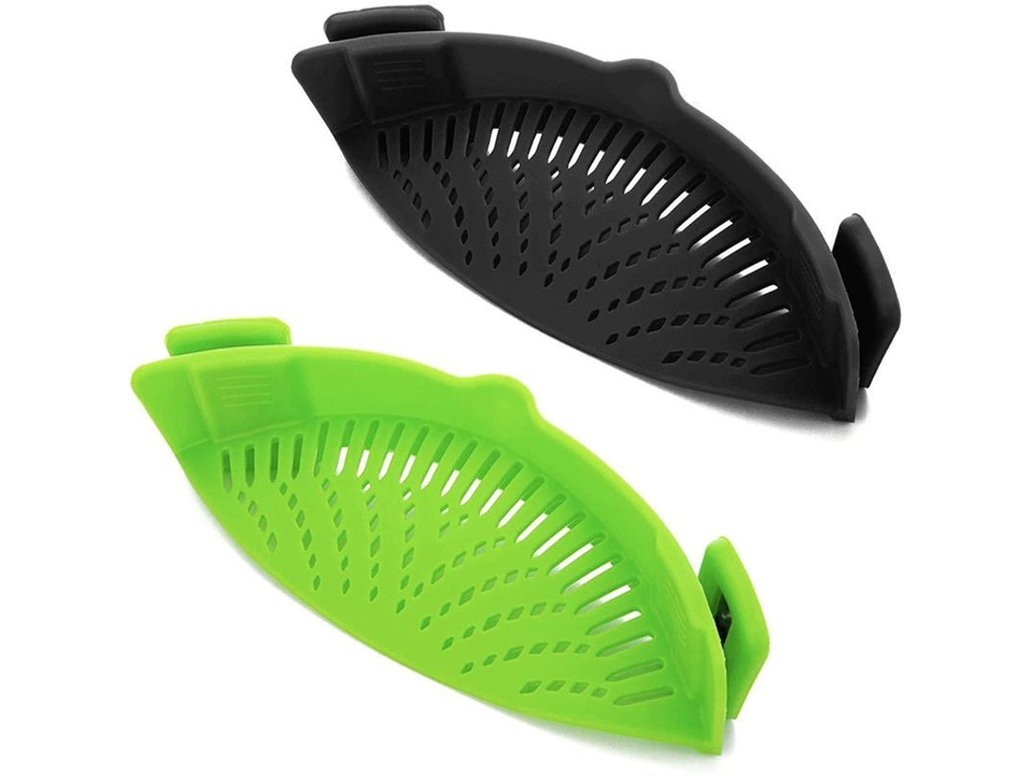 2 coladores clip on silicone para panelas e tigelas Nova Line