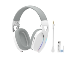 Lurelia Headset Gamer L90 Tri-mode Microfone Branco