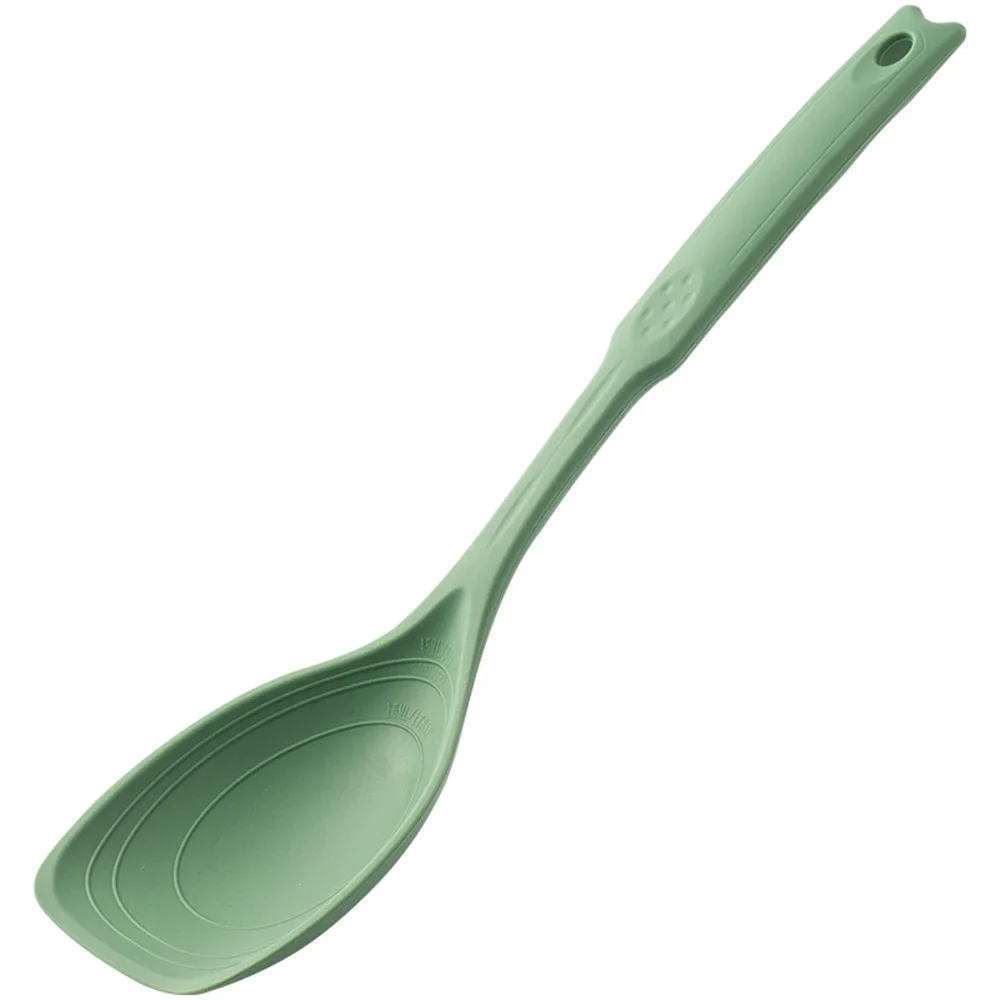 Colher de Silicone com Aderência Multifuncional, Confortável e Antiderrapante MDUG (verde)