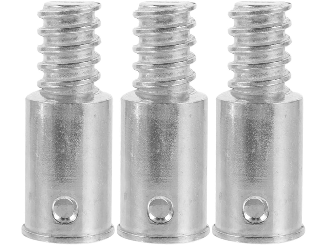 Conjunto De 3 Acessórios Villcase Com Rosca Metálica 22mm Para Cabos Vassoura, Adaptador Resistente Para Esfregões Em