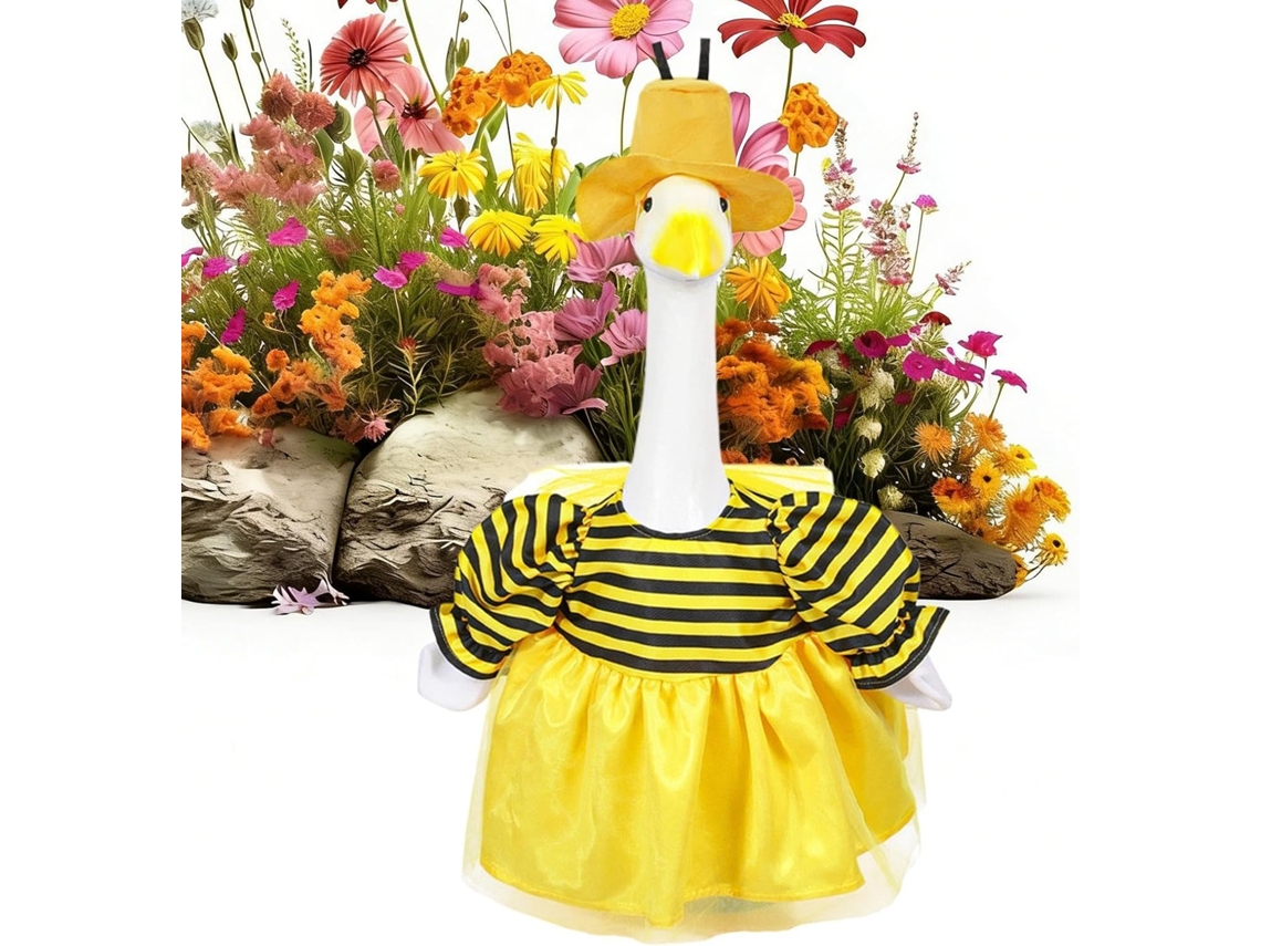 Roupa com Tema de Ganso Figura Divertida de Abelha em Concreto para o Jardim Roupa com Tema de Ganso, para Uso Externo, CHABERLU