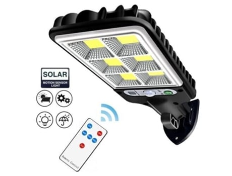 Sensor de Movimento de Luz Solar Led 3 Modos Lâmpada de Inundação Parede de Rua Ao Ar Livre Quintal Jardim EALLC
