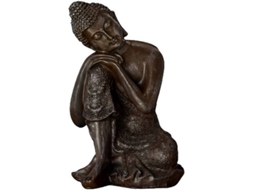 Peça Decorativa ZEN'LIGHT Tailandês (Cinzento - 13x8x18 cm - Resina)
