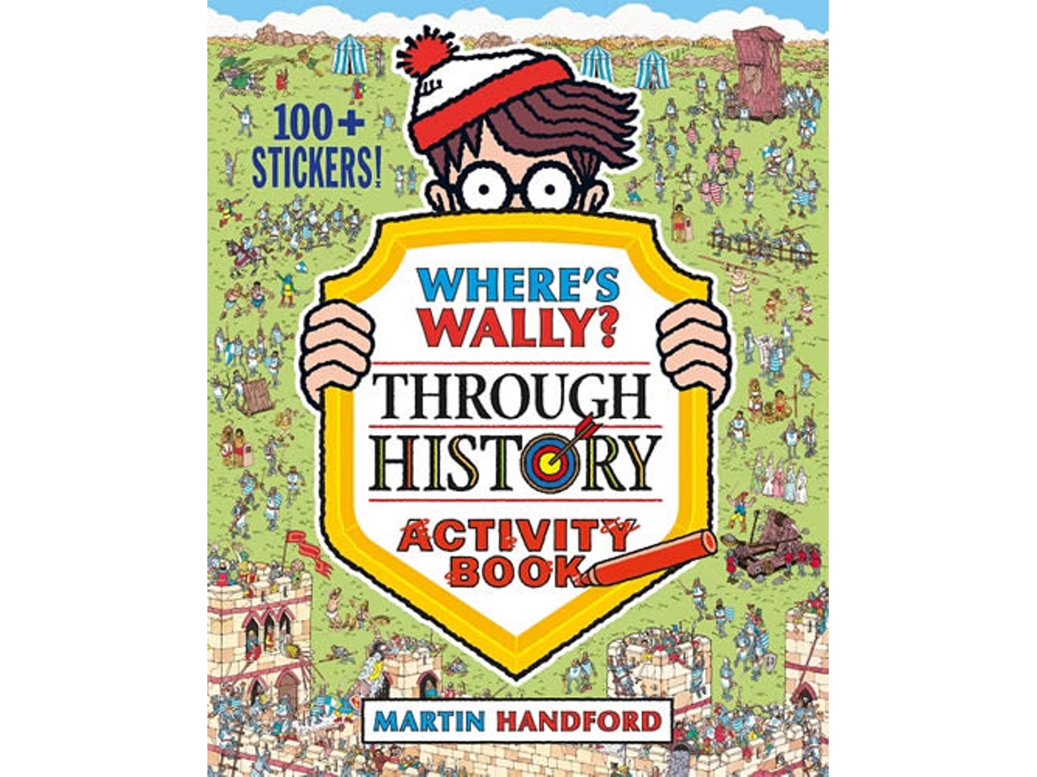 Livro Wheres Wally? Through History de Martin Handford (Inglês)