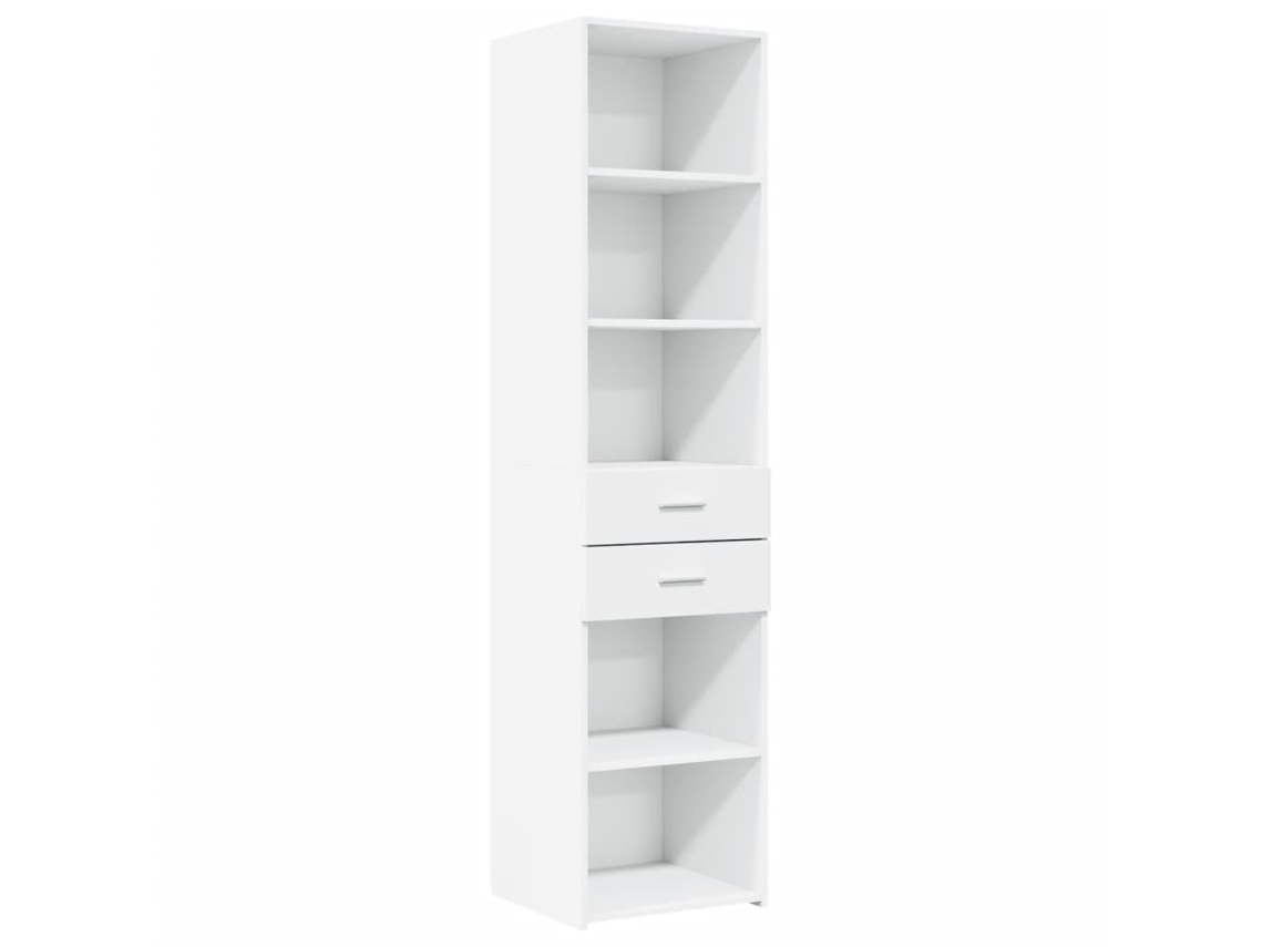 Conjunto 1 Aparador Alto Vidaxl Branco Derivados De Madeira (45 X 42.5 X 185 Cm)