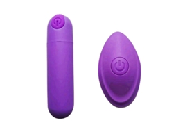 (roxo) Mini Vibrador Bullet Com Controle Remoto, Vibrador Potente Para Mulheres, 10 Modos