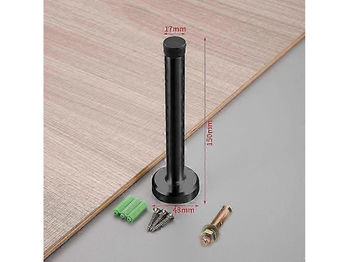 Batente De Porta Robusto Em Aço Inoxidável, Com 150 Mm De Comprimento E Ponta De Borracha Para Isolamento Acústico. Aquaforge