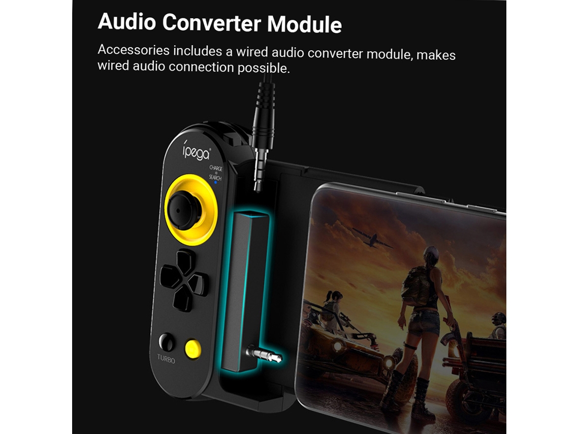 Aetheria controle Sem Fio Ipega Pg 9167 Gamepad para Android/ios Tv com Conversor de Áudio e Joypad Removível