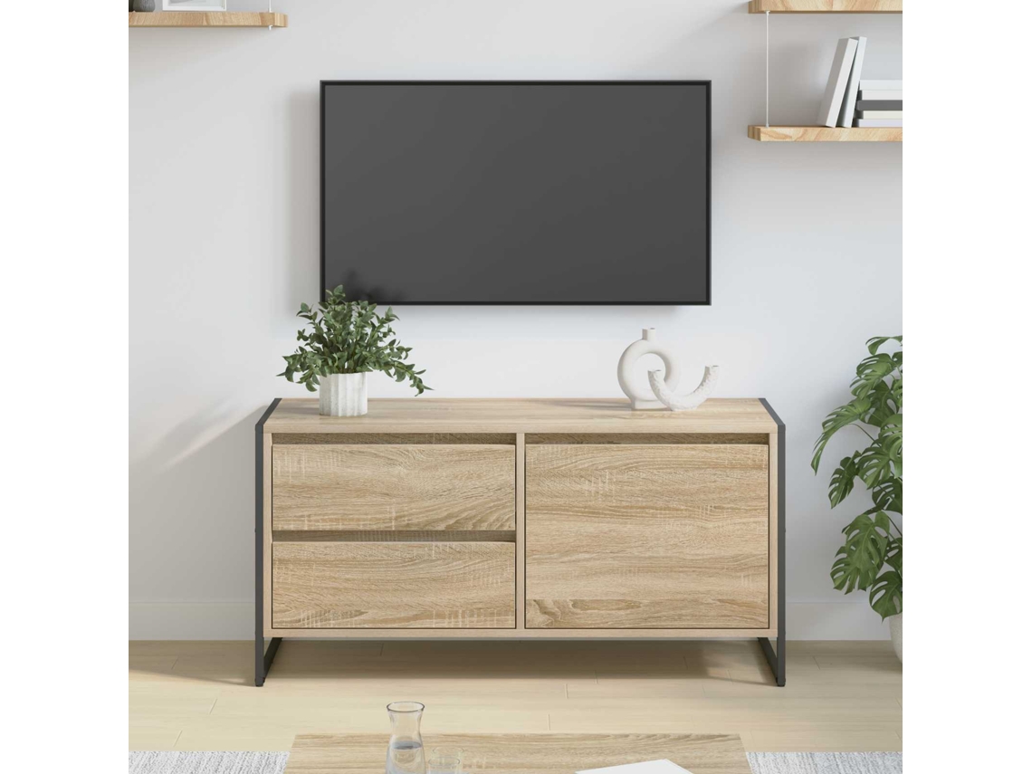 Vidaxl Gabinete Para Tv 100 X 36 X 49.5 Cm Sonoma Derivados De Madeira