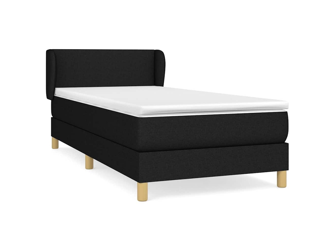 Box Spring Bed, Box Spring Beds Vidaxl Preto Tecido (100 X 200 Cm)