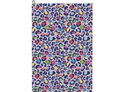Toalhas de Golfe Novastar, 61x40,6cm, estampa de Leopardo Arco-íris | S/MARCA