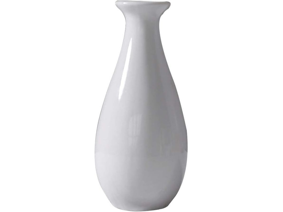 Vaso De Cerámica Pequeño Creativo Para Escritorio Decoración De Hogar Y Oficina Blanco